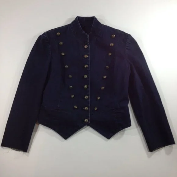 Ralph Lauren Sz 2 Black Label Blue Jean Jacket - Picture 3 of 11